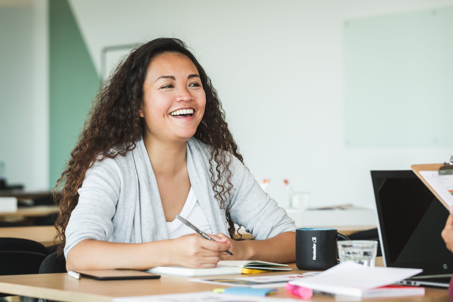 happy-woman-at-work