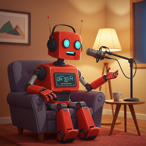 robot podcaster